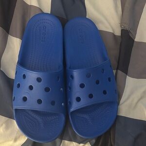 CROCS Classic Blue Slide Sandals kids